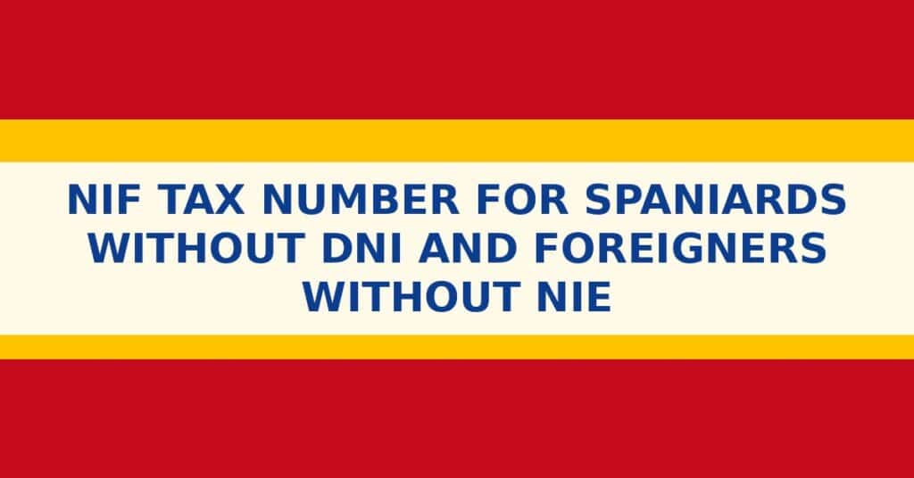Nif Tax Number En