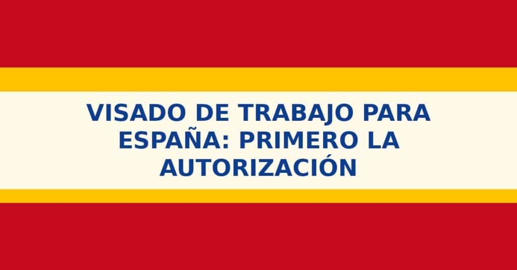 Visado Trabajo